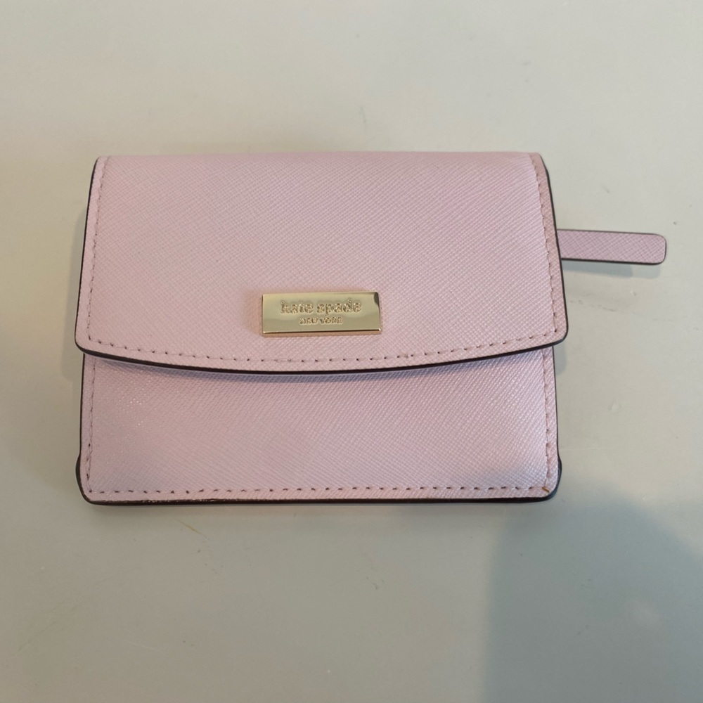 KATE SPADE CARD HOLDER Petty Laurel Way Mini Card Holder in Baby Pink